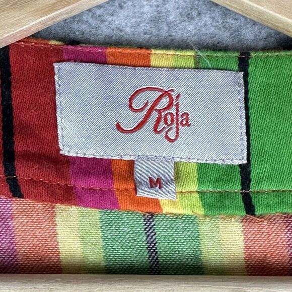 Roja Western Vest Jacket Womens M Vibrant Striped Serape Tassel Tie Southwestern - Picture 12 of 14